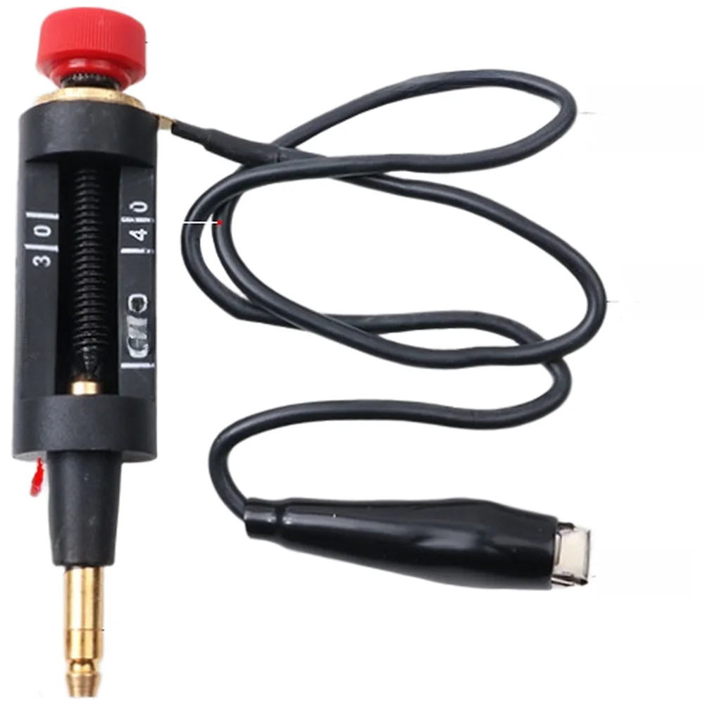 7533 Spark Ignition Tester Tool for Auto Diagnostics Compact Design ABS Housing Metal Clips 11.5 x 4 cm Red Unit