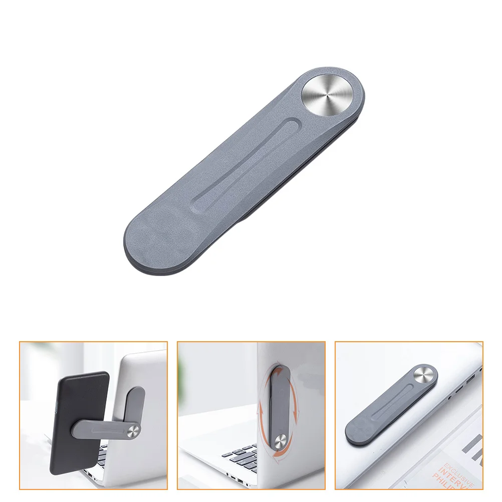 

1Pcs Foldable Phone Holder for Laptop Side Mount Clip Portable Cellphone Stand Fixed Clip on Flat Monitor Laptop Phone Holder