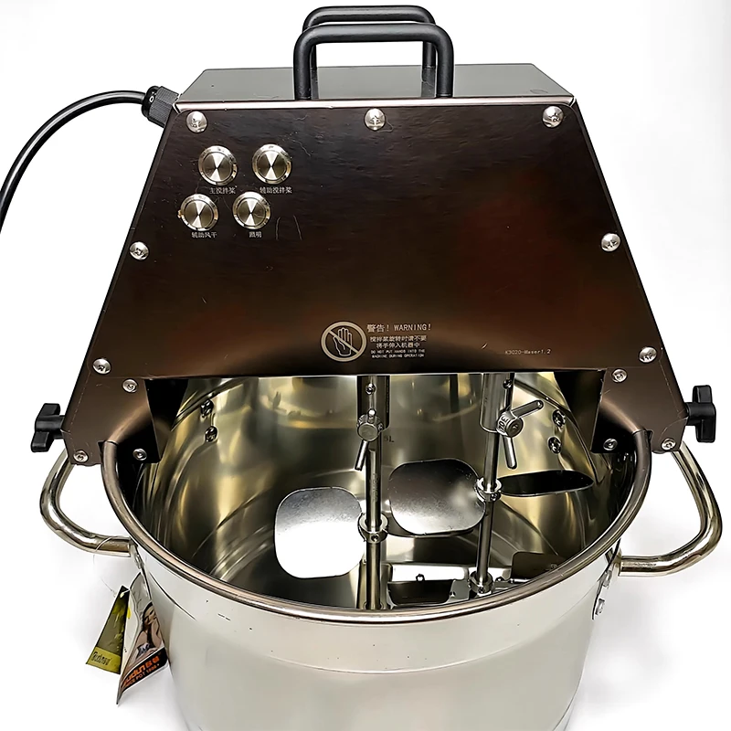 Commercial Mixer for Jam/Red Bean Paste/Fillings 10L Stainless Steel Mixer with Warm Light 220V/110V Stir-fryer
