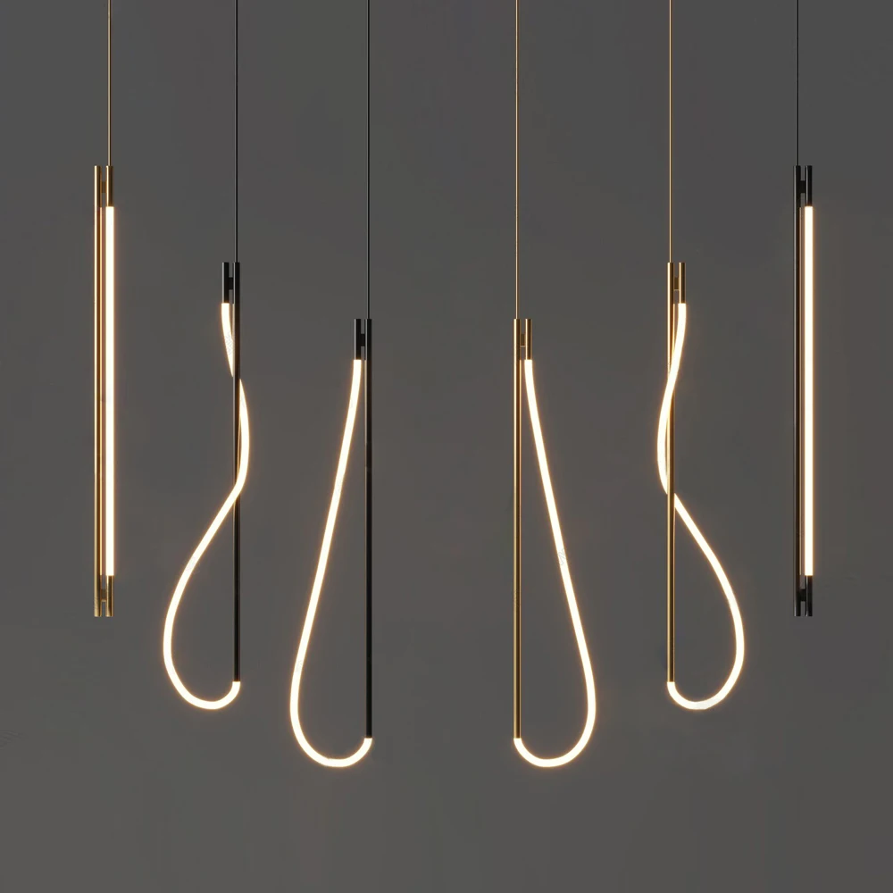 LED Nordic Golden White Minimalism Designer Lamp Light