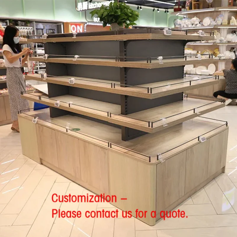 custom.Bulk Food Sweet Supermarket Candy Double-Sided Metallic Light Duty Snack Rack Display