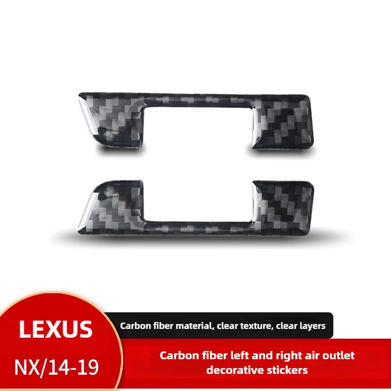 

For Lexus NX200 Interior Modification of Real Carbon Fiber Left and Right Trend Decorative Stickers, Auto Parts