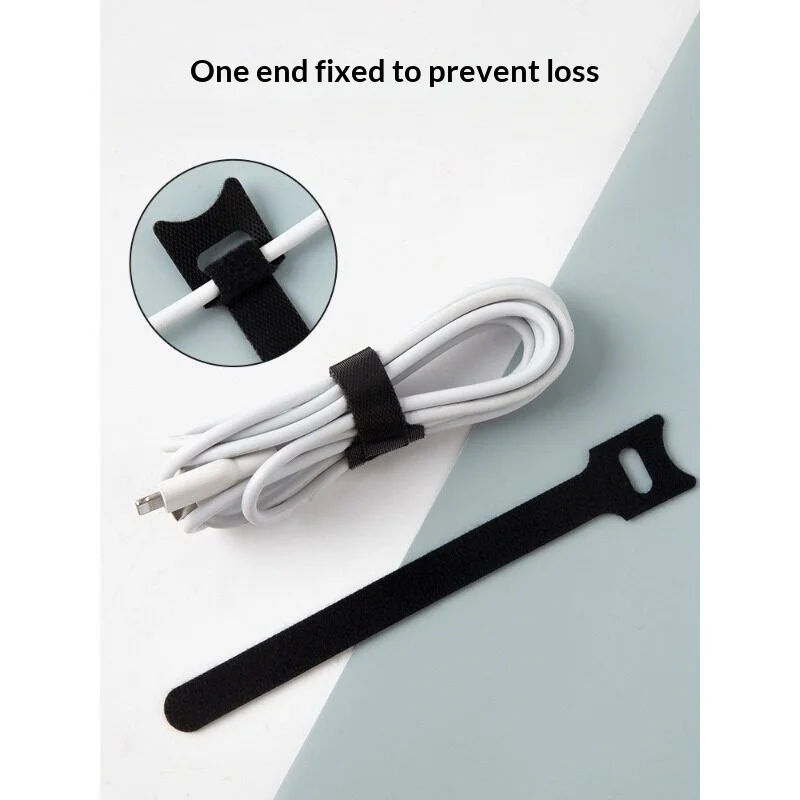 Reusable Cable Ties Hook and Loop Wire Organizer Straps Adjustable Releasable Cord  for Home Office Wire