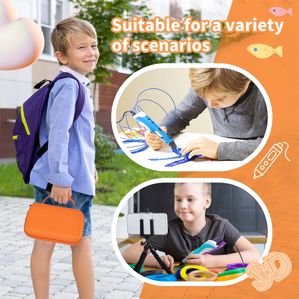 Жесткий чехол для SCRIB3D P1, дорожный чехол для ручки с 3D-печатью, сумка для хранения, жесткий чехол для 3D-ручки MYNT3D Super, сумка для ручек 3D