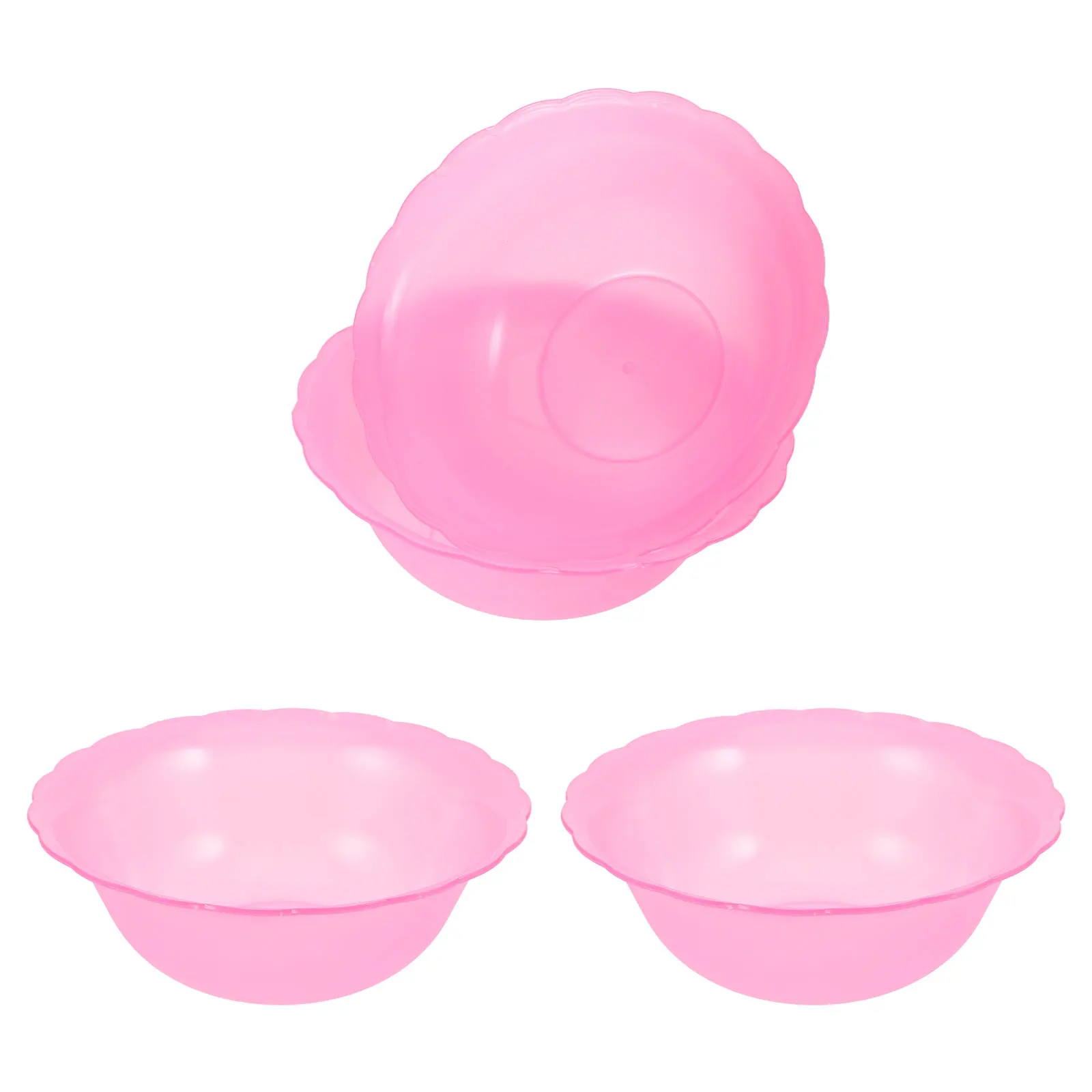 

4pcs Wash Basin Thickened Durable Plastic Foot Soaking Tub Large Round Laundry Dish Camping Basin Smooth