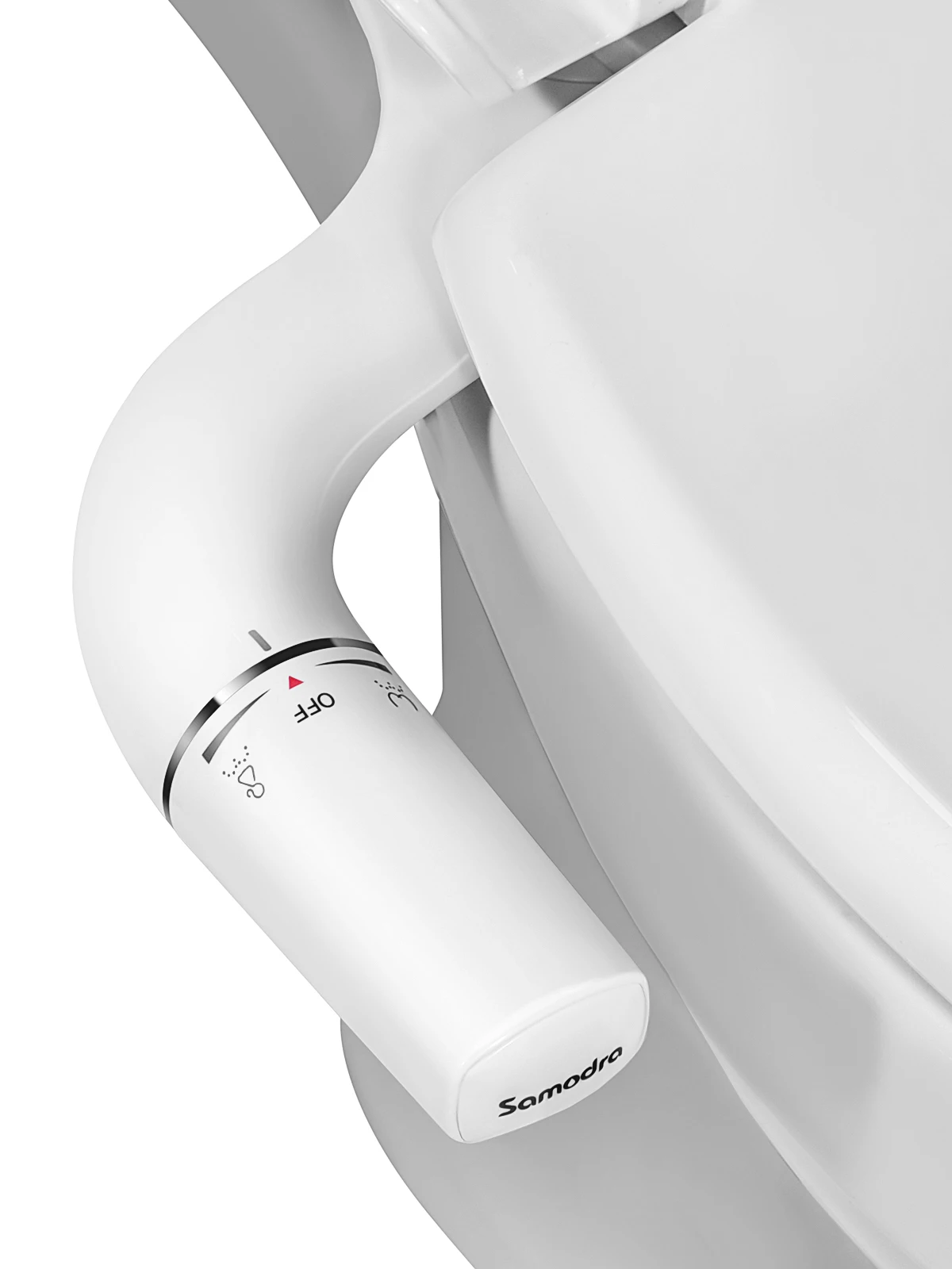 Samodra Bidet aufsatz Ultra flacher Toiletten sitz aufsatz Doppel düsen bidet einstellbarer Wasserdruck nicht elektrisches Sprüh gerät