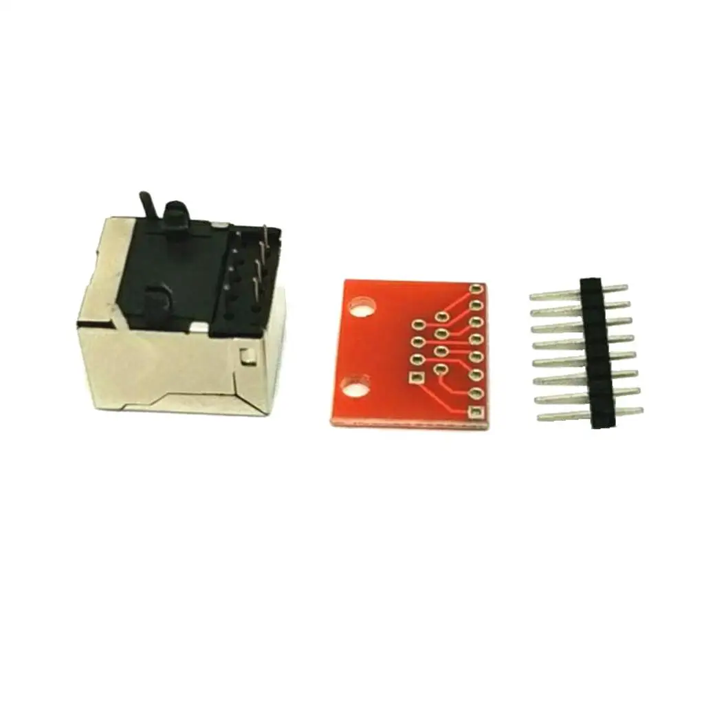 Breakout Adapter PCB Module 8 Pin 2.54mm Header Breakout Connector for Breadboard and Test Rigs