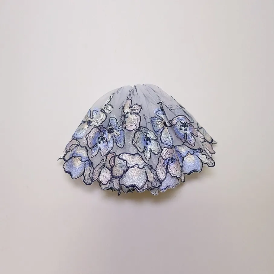 Handmade Special-Interest Design Lolita Style · Machine Embroidery Double Layer Hair Ring Accessories