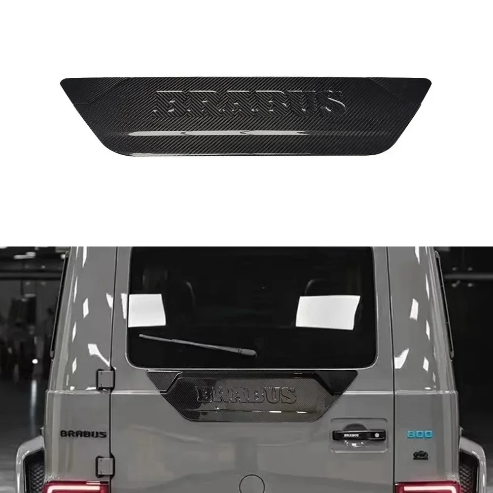 For Mercedes Benz G-Class W464 W463 G350 G500 G63 Genuine Dry Carbon Fiber Tailgate Cover and Spare Tire Cover Body Kits trim