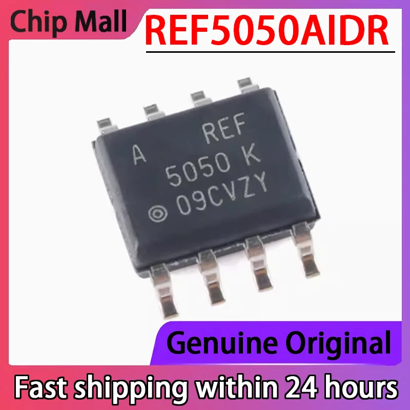 

2 шт., новый оригинальный REF5050AIDR REF5050 SOIC-8 5,0 в, точный серийный контрольный чип напряжения