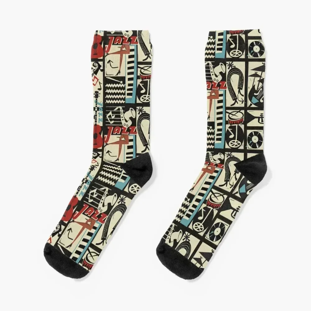 the jazz rythm (full version) Socks luxe with print Rugby floral Socks For Man Women's