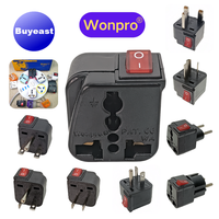 Universal US UK EU AU CN Schuko Multi Plug Adapter With On/Off Main Switch Wonpro WSA  Series