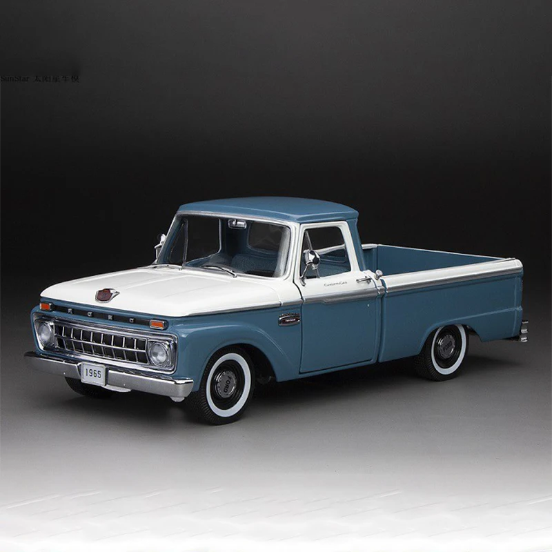 

Diecast Original 1/18 Scale Ford F-100 Pickup Truck Simulation Alloy Car Model Static Display Collectible Toy Gift Souvenir