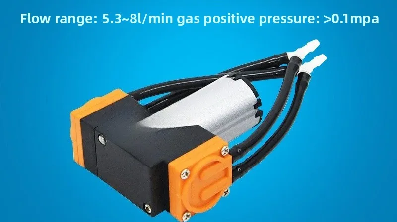KVP8 12V 24V miniature air pump, ambient air monitoring suction sampling diaphragm vacuum pump