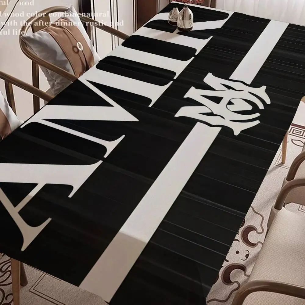 مفرش طاولة A-AMIRIS مقاوم للماء والزيت بجانب السرير، قماش مزخرف مقاوم للغبار، مفرش طاولة القهوة المعيشة