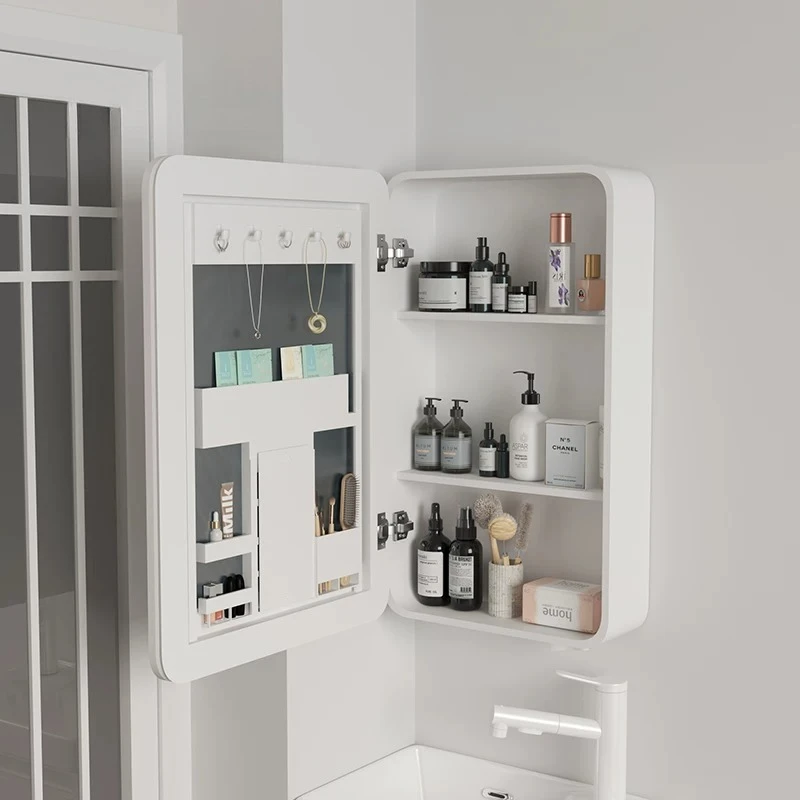 Backlit LED Bathroom Mirror Smart Anti Fog Touch Sensor Dimmable Vanity Makeup Wall Mounted Bathroom Mirror Medicine Cabinet view 2