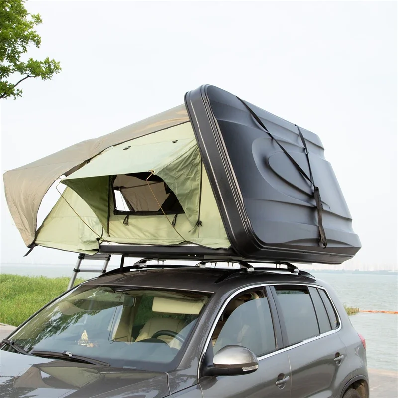 Outdoor Camping Aluminum Hard Shell Vehicle Car Roof Top Tent Box Rooftop  Gazebo