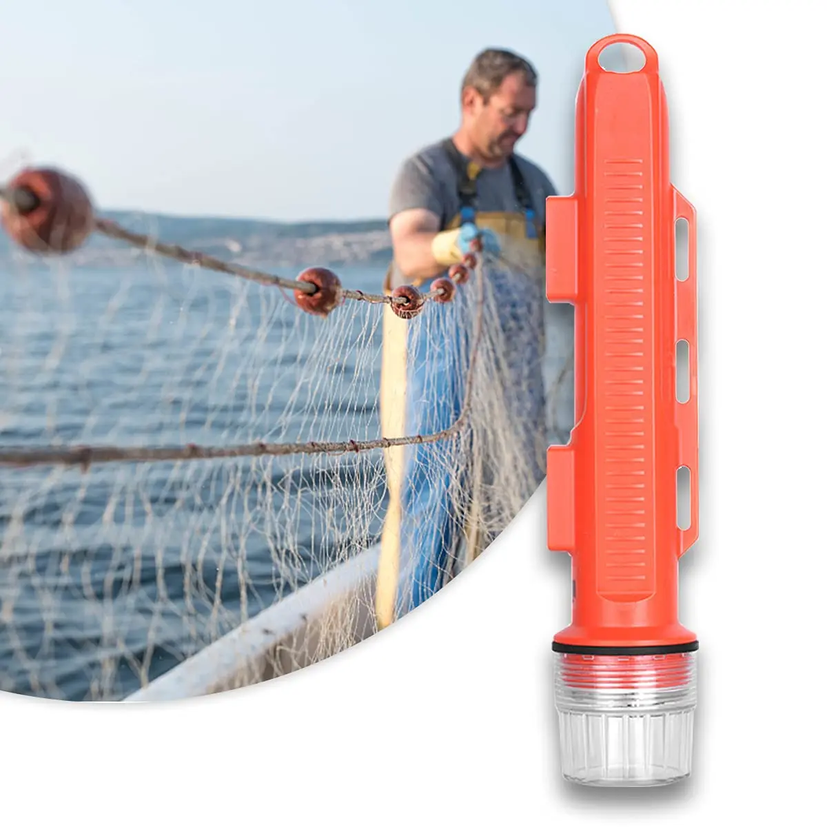 Sandesmarine rastreador de red de pesca profesional, boya de seguimiento de red de pesca Ais