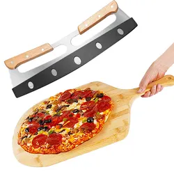 12inch Bamboo Pizza Peel Pizza Spatula Paddle Cutting Board with Handle Baking Bread Cutting Fruit Vegetables Cheese