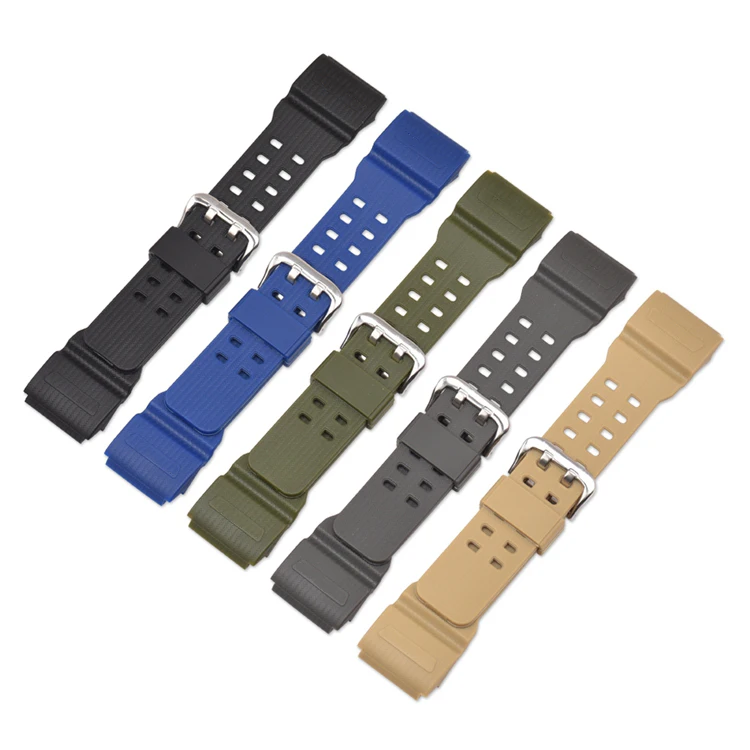 الراتنج حزام ساعة اليد ل كاسيو G-Shock GG-1000/GWG-100/GSG-100 الرجال الرياضة مطاط مقاوم للمياه استبدال سوار الفرقة ساعة اكسسوارات