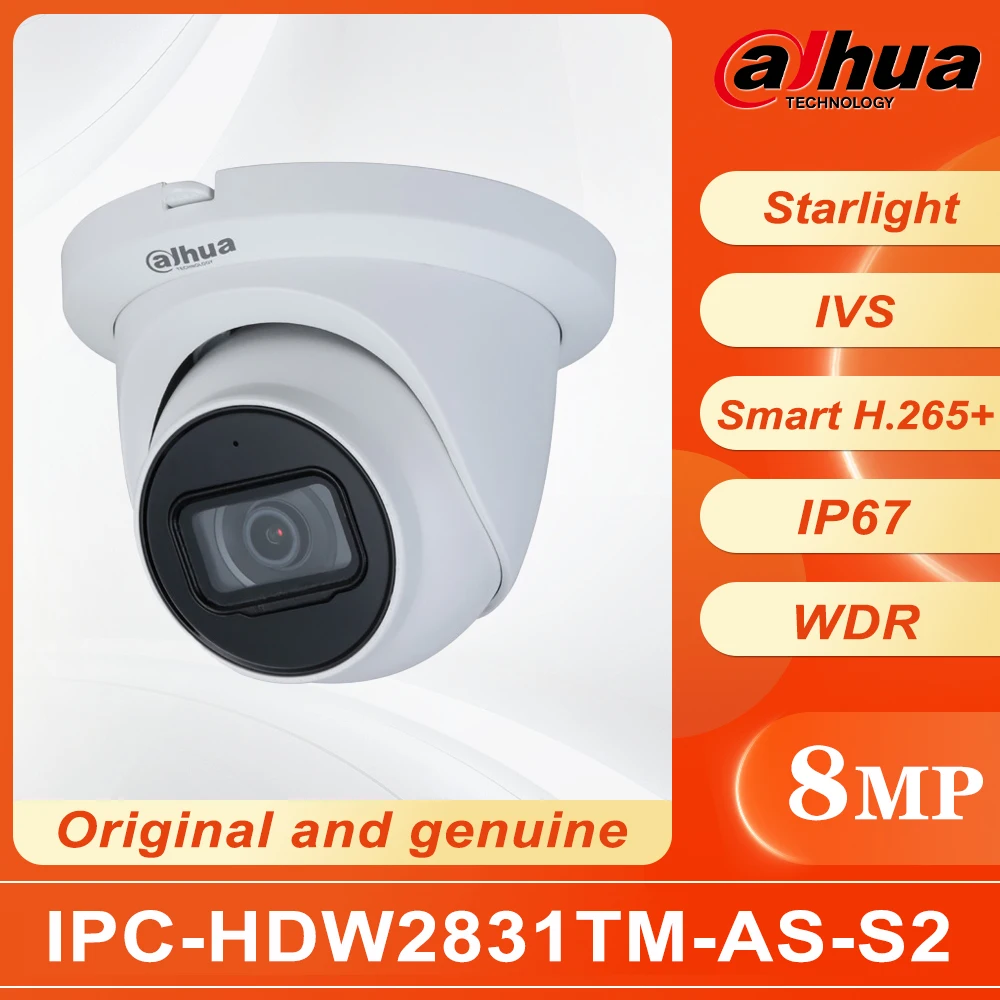 Dahua 8MP Lite IR Fixed-focal Eyeball Network Camera IPC-HDW2831TM-AS-S2