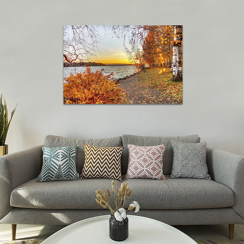 150*100cm Scenery Pictures Nature Landscape Poster Decorative Canvas Painting Wall Hanging Prints Living Room Home Decor