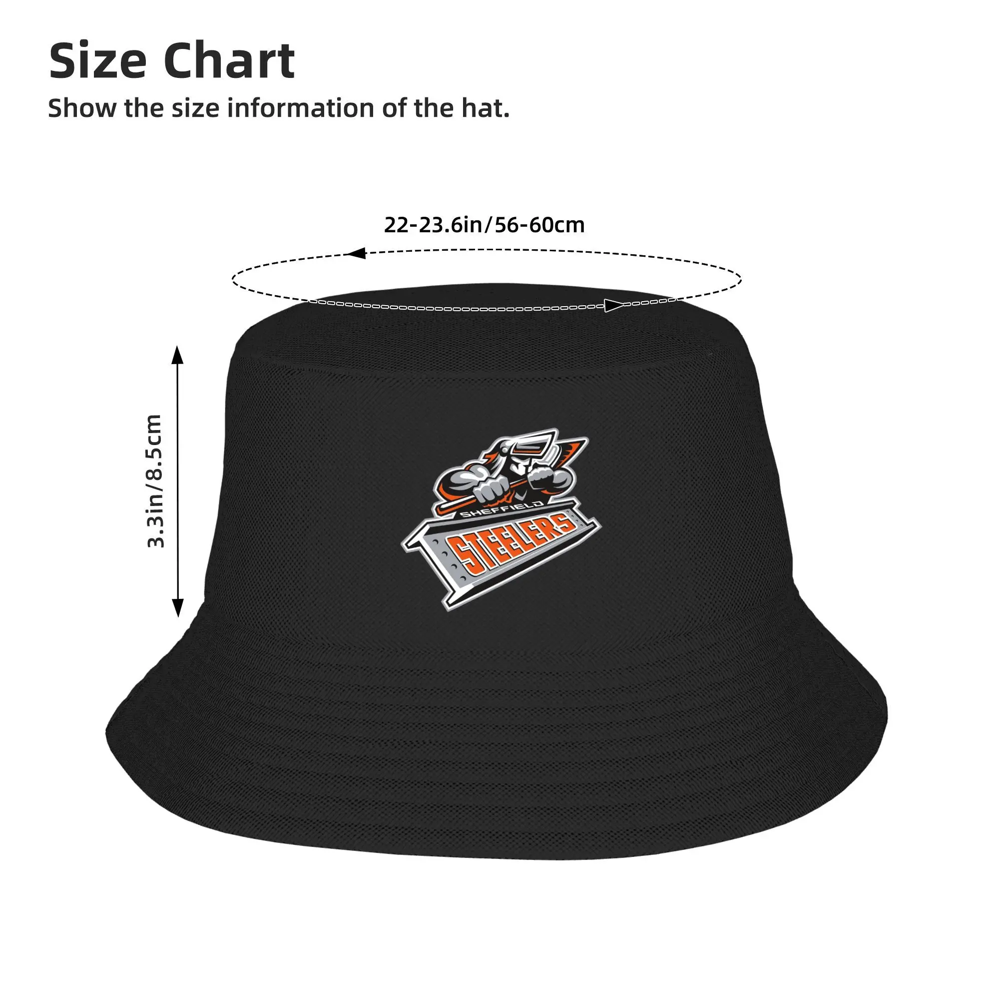 Sheffield Steelers قبعة بحافة بنما بوب القبعات في الهواء الطلق الهيب هوب الخريف لصيف الشاطئ الصيد للجنسين قبعات الصياد