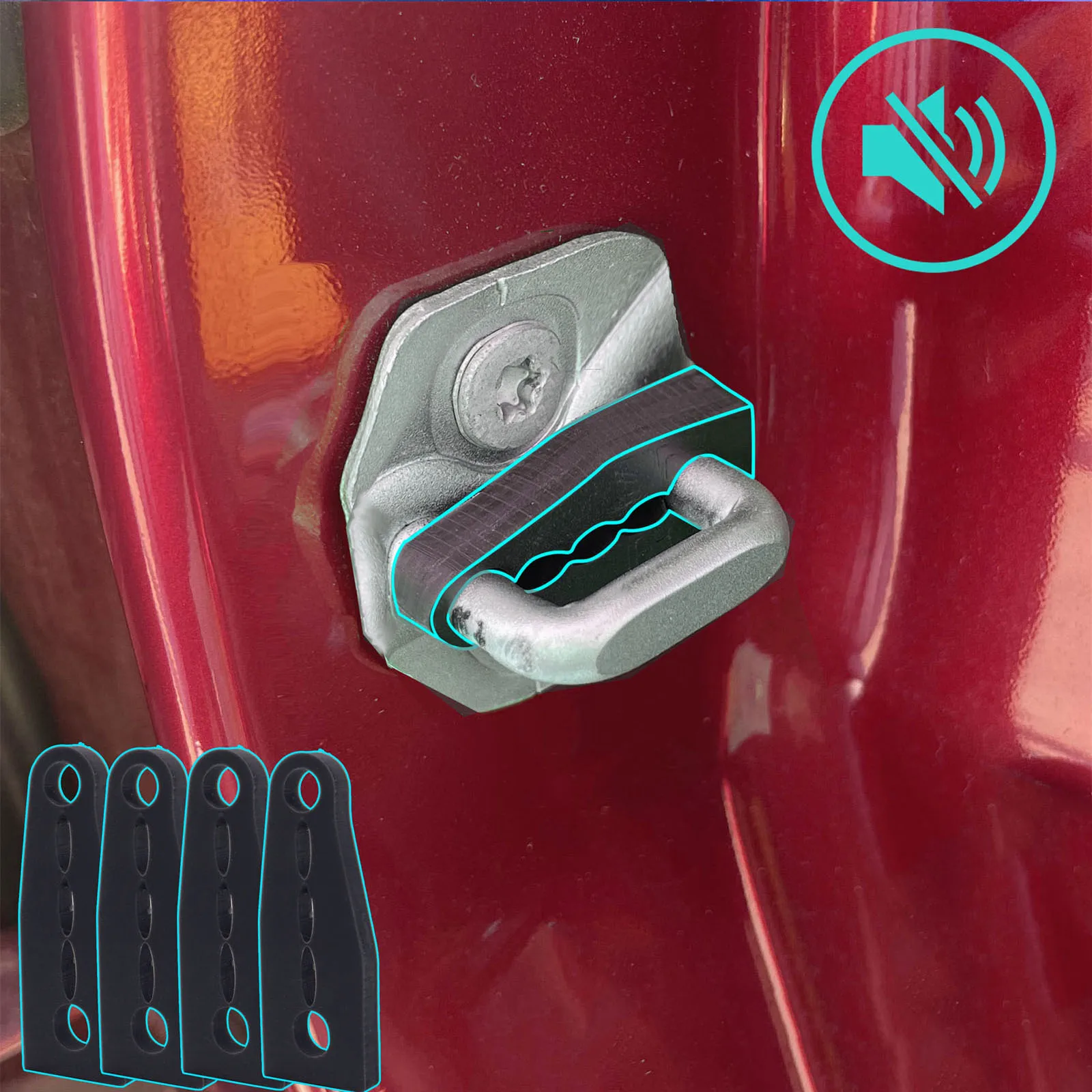 Звуковой демпфер, буфер дверного замка для Ford C-Max Transit Tourneo, подключение, погремушка, звукоизоляционные скрины, глухое уплотнение, глухое звучание Звуковой демпфер, буфер дверного замка для Ford C-Max Transit Tourneo, подключение, погремушка, звукоизоляционные скрины, глухое уплотнение, глухое звучание