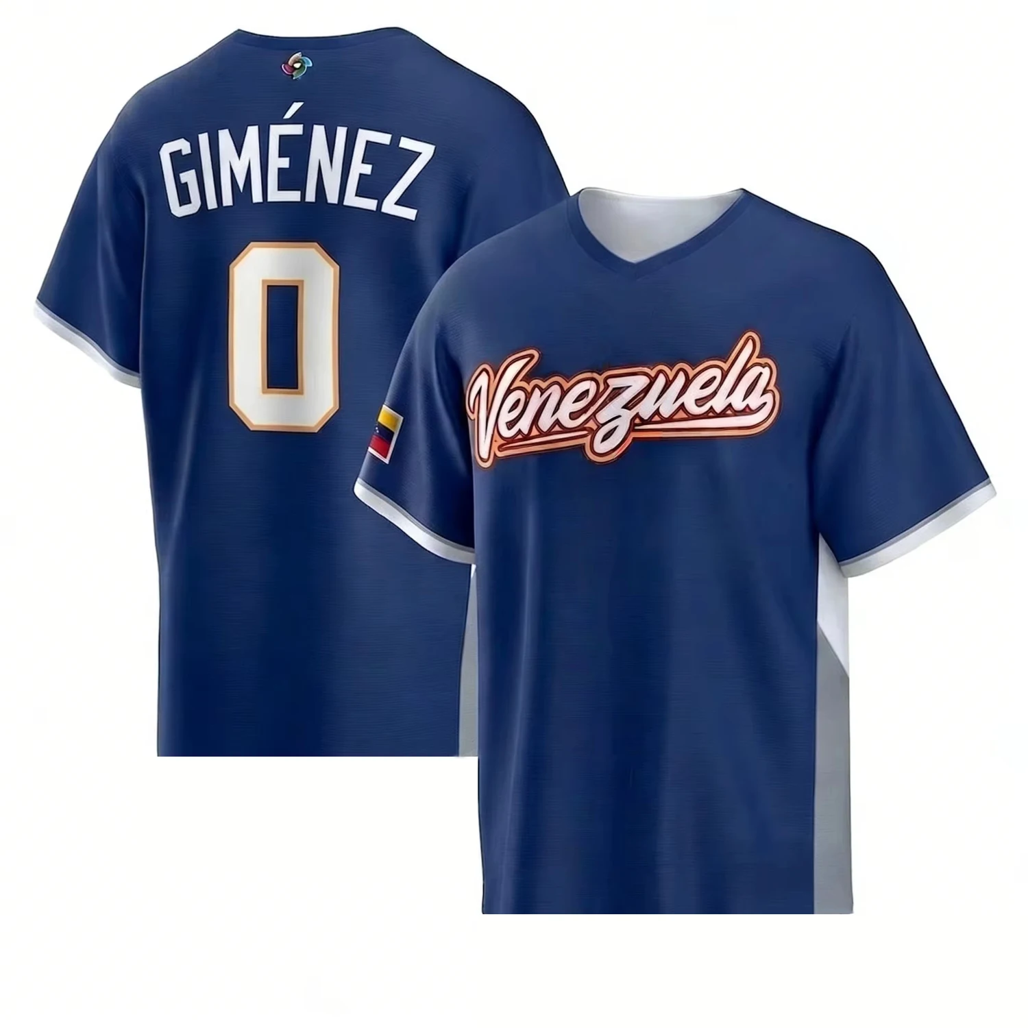 2026 3D-Druck Venezuela Herren T-Shirt Sommer Kurzarm Locker Sitzend Atmungsaktiv Lässig Sportlich Baseball Trikot – Detail 7