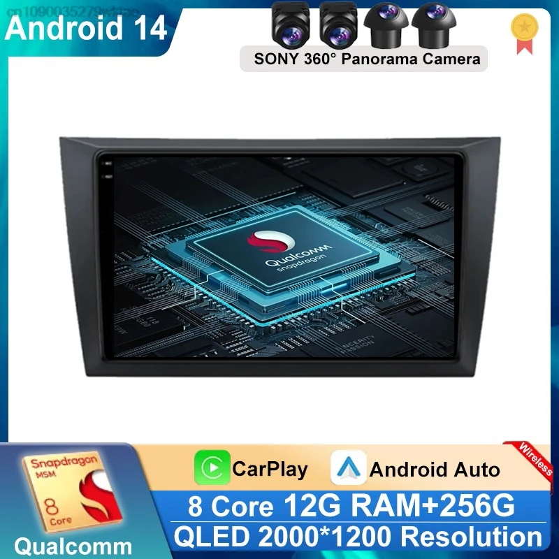 

Android 14 for VW Volkswagen Golf 6 2008-2016 Car Radio Multimedia Video player Navigation GPS Wireless Carplay autoradio NO DVD