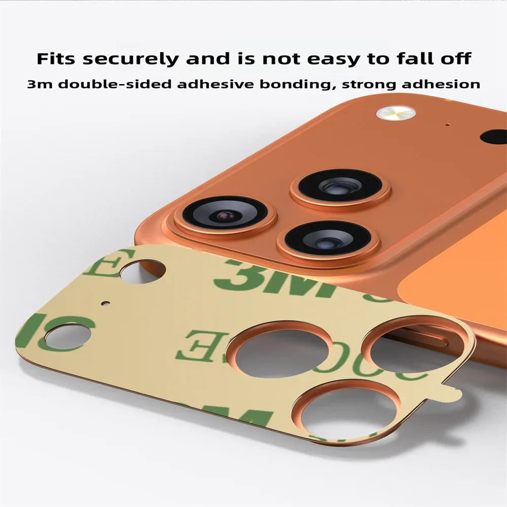 1-3Set Ultra HD سبيكة معدنية كاميرا فيلم آيفون الهواء 17 برو ماكس المضادة للخدش الزجاج المقسى عدسة حلقة حامي الملحقات #5