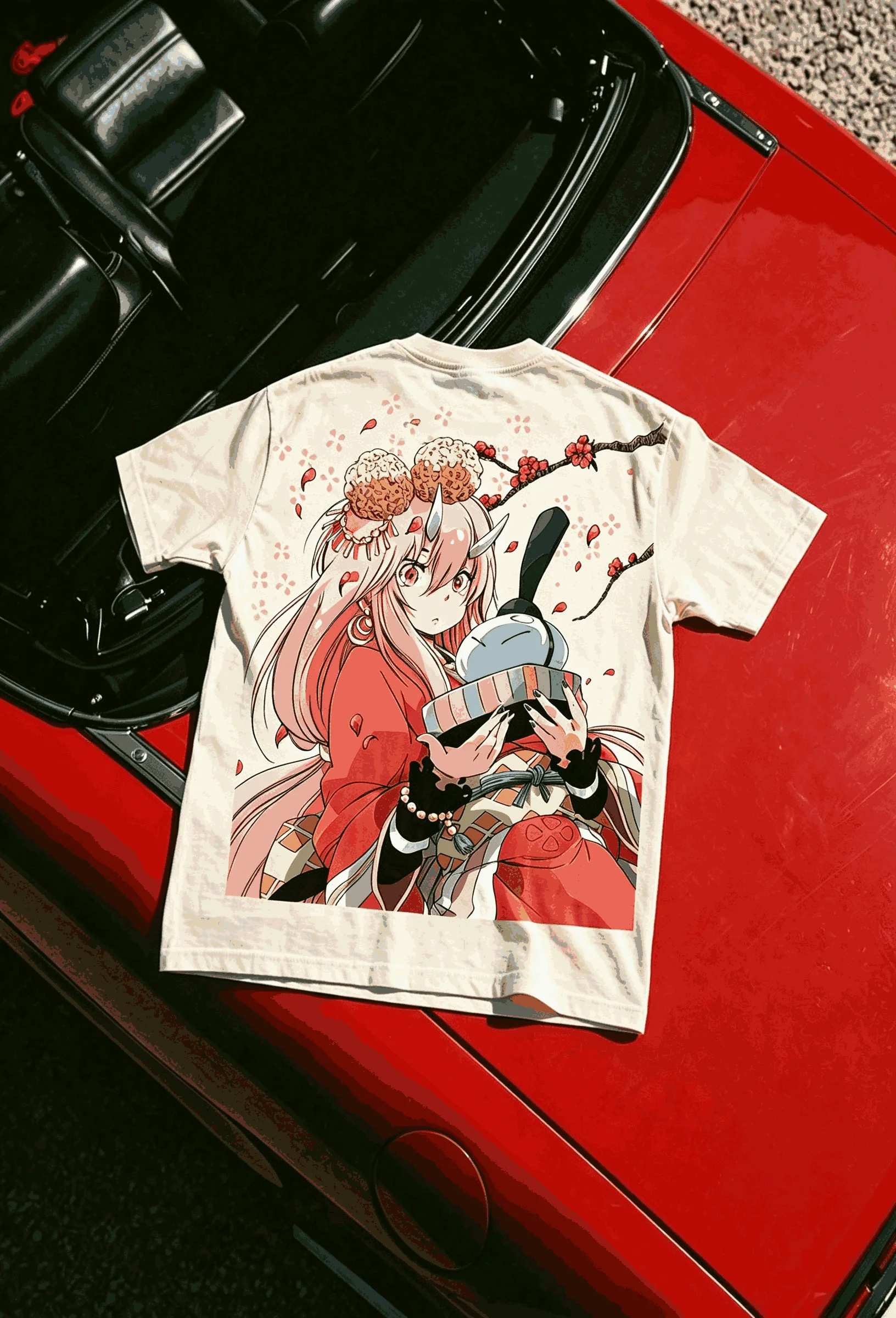 That Time I Got Reincarnated as a Slime Oversized Unisex T-shirt Printed Cotton Neutral O-Neck Short Sleeve Vintage Loose soft