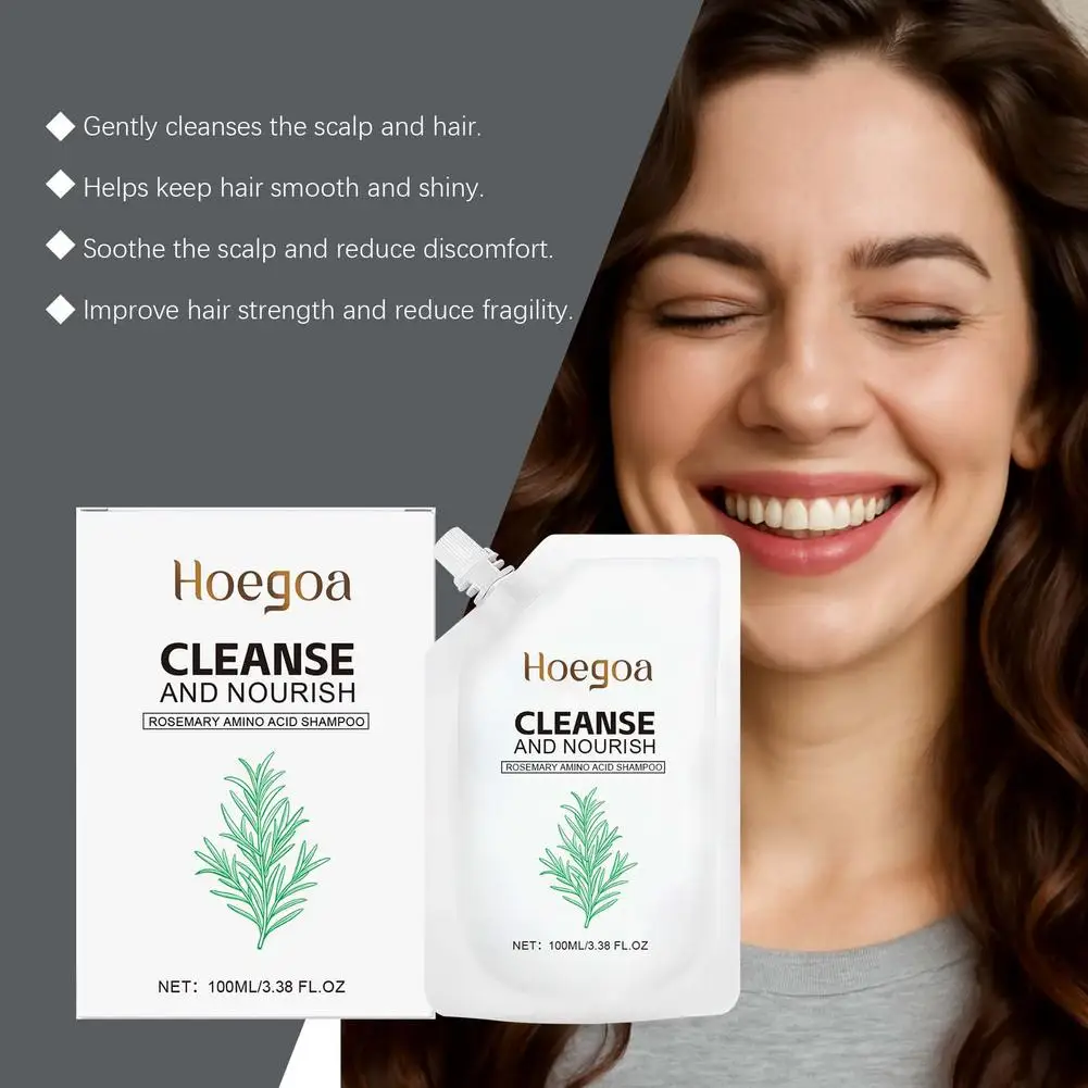 شامبو مغذي لإكليل الجبل لتلف الشعر، تنظيف عميق لزيت فروة الرأس، التحكم في النمو، شامبو تكثيف الجذور