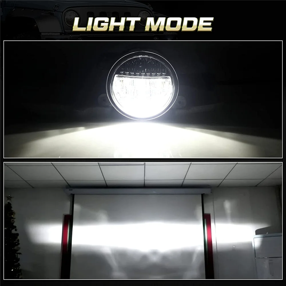 4Inch LED Fog Auxiliary Lights Passing Lamps for Jeep Wrangler JK JKU 2007-2018 TJ CJ LJ Car 12v Led Fog Lamp for Dodge Journey