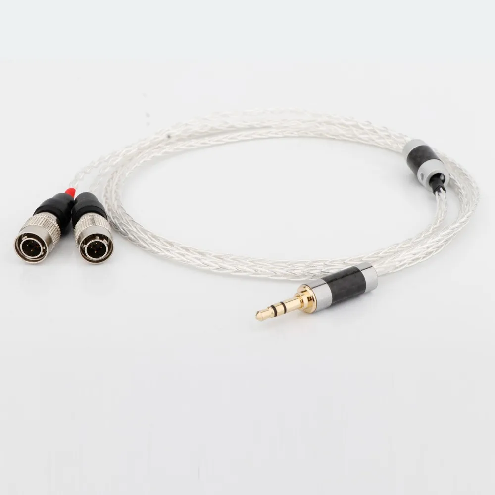 H-endオーディオケーブル,シルバーメッキ銅ヘッドセット,dudcclarkオーディオmrスピーカー用のアップグレードケーブル,Alphatdogプライム