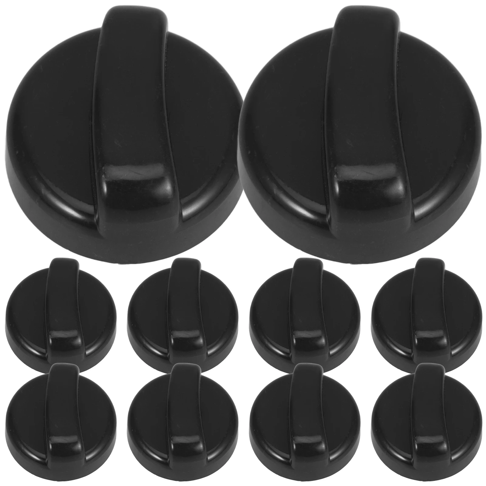 

10pcs Outdoor Replacement Parts Patio Control Knob Plastic Round Stand Up Mini Heater Durable Gas Stove Knobs Heater Knob