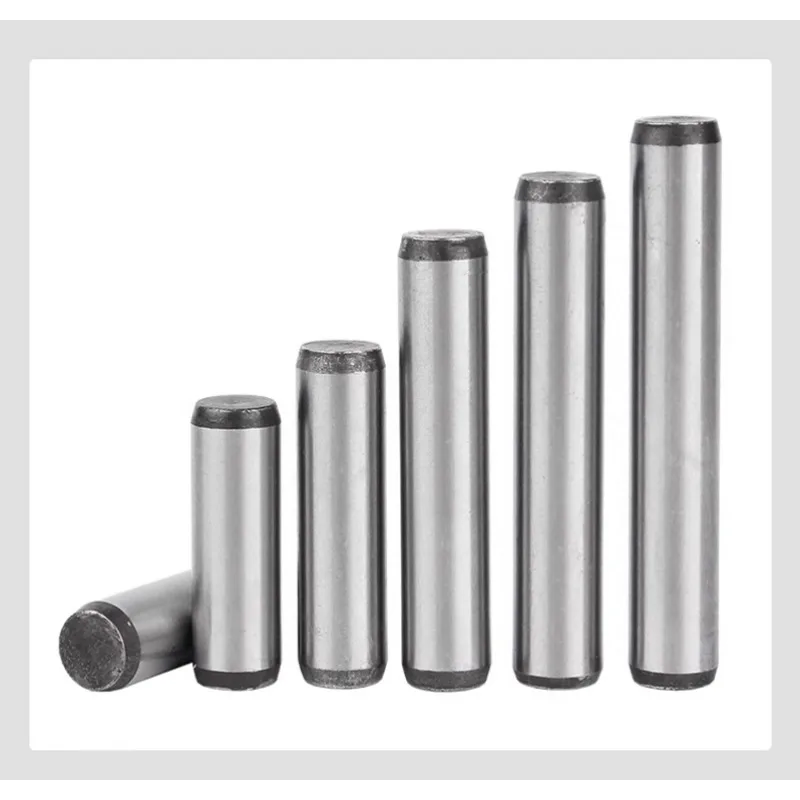 دبابيس وتد أسطوانية صلبة 45 # الصلب عالية القوة كوينش تصلب الصلب المعادن الثابتة الموازية دبوس M3 M4 M5 M6 M8 #3