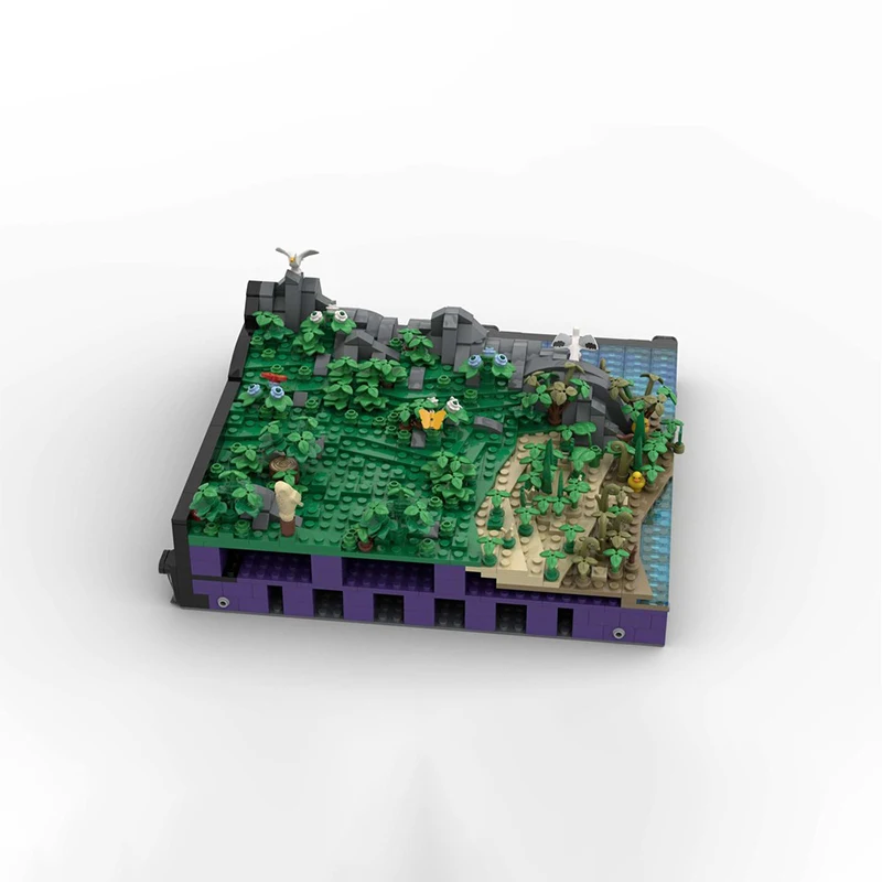 ชุดตัวต่อ MOC A1 ชายฝั่งและภูมิทัศน์ 1271 ชิ้น สำหรับสร้างปราสาทยุคกลางของฉัน ของขวัญคริสต์มาส