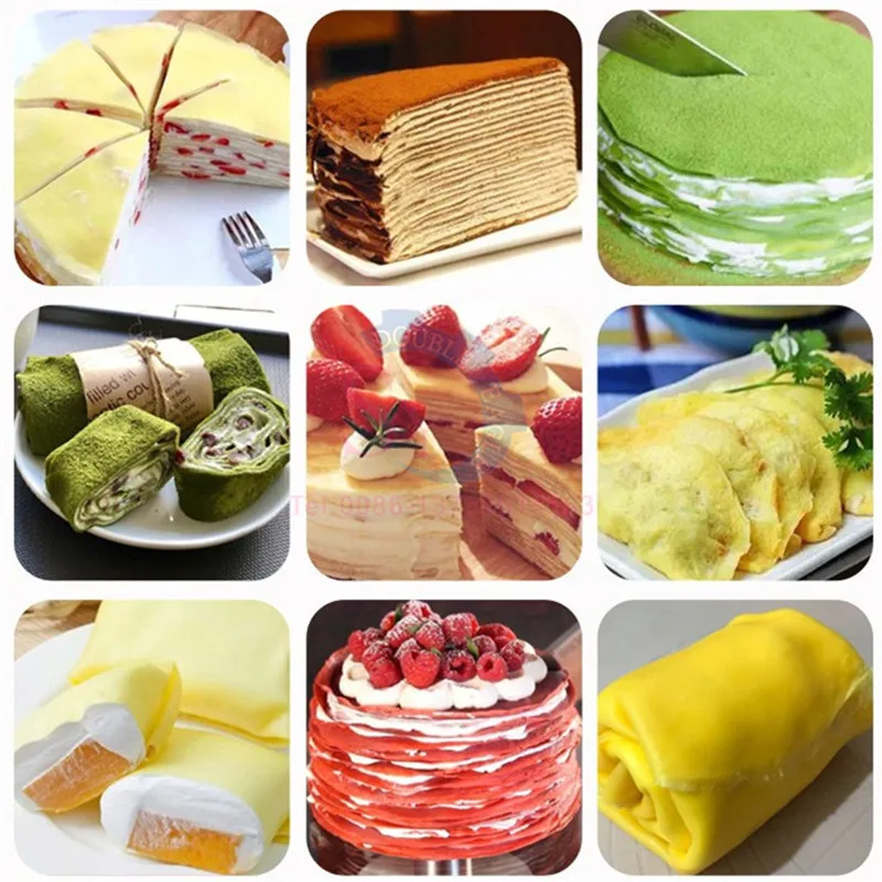 Melaleuca Cake crosta macchina Durian Melaleuca Pancake Maker macchina involtino primavera pasticceria Crepe che fa macchina