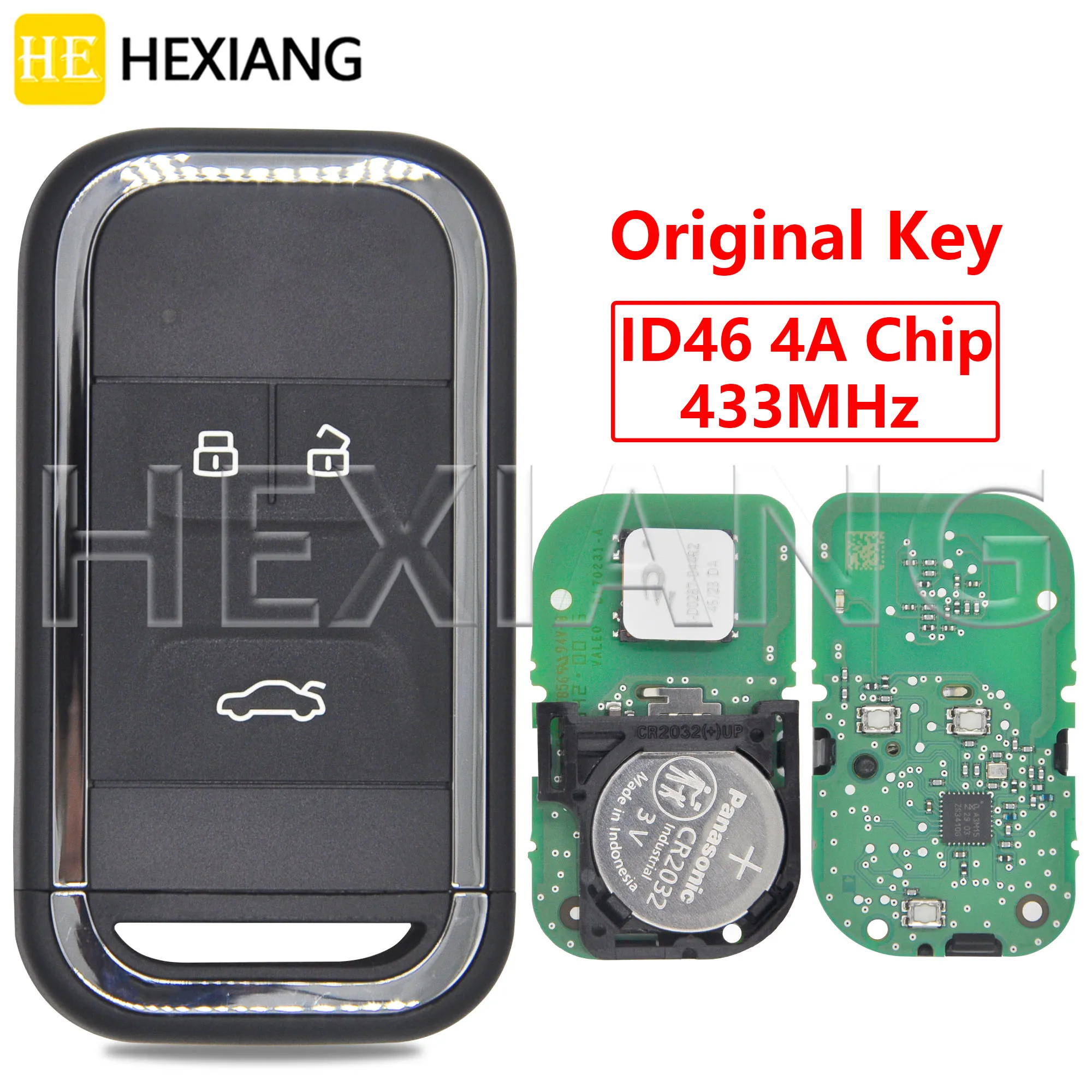 DR Original ID46 Or 4A Chip 433MHz Proximity Smart Car Remote Control Key For New Chery Tiggo 5 7 8 Arrizo 5 6 7