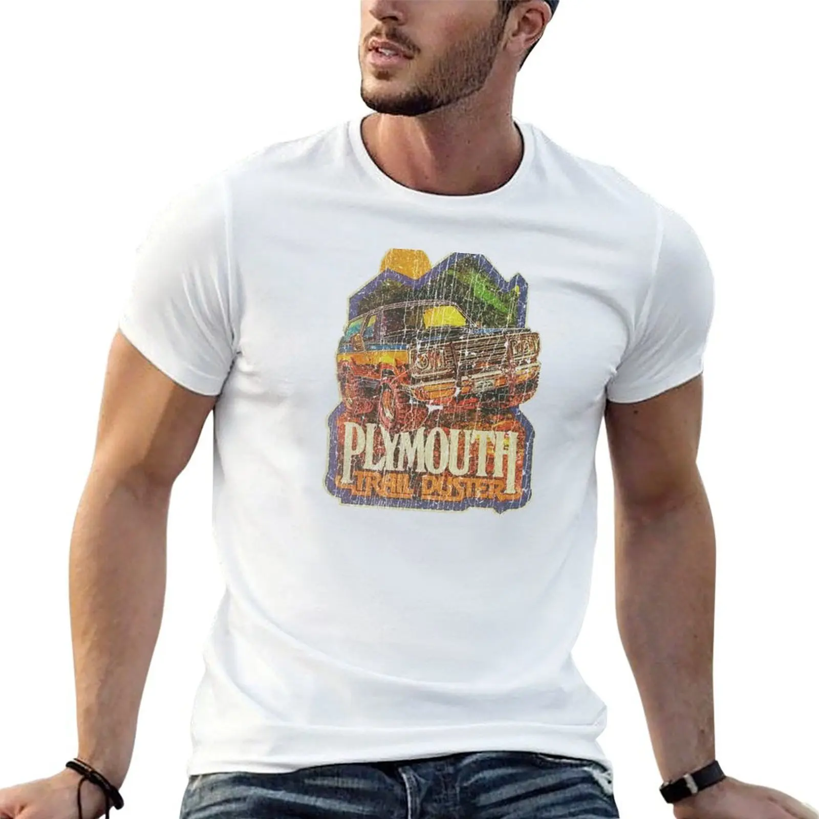 Plymouth Trail Duster 4x4 T-Shirt affliction shirts custom t shirt mens graphic t-shirts pack