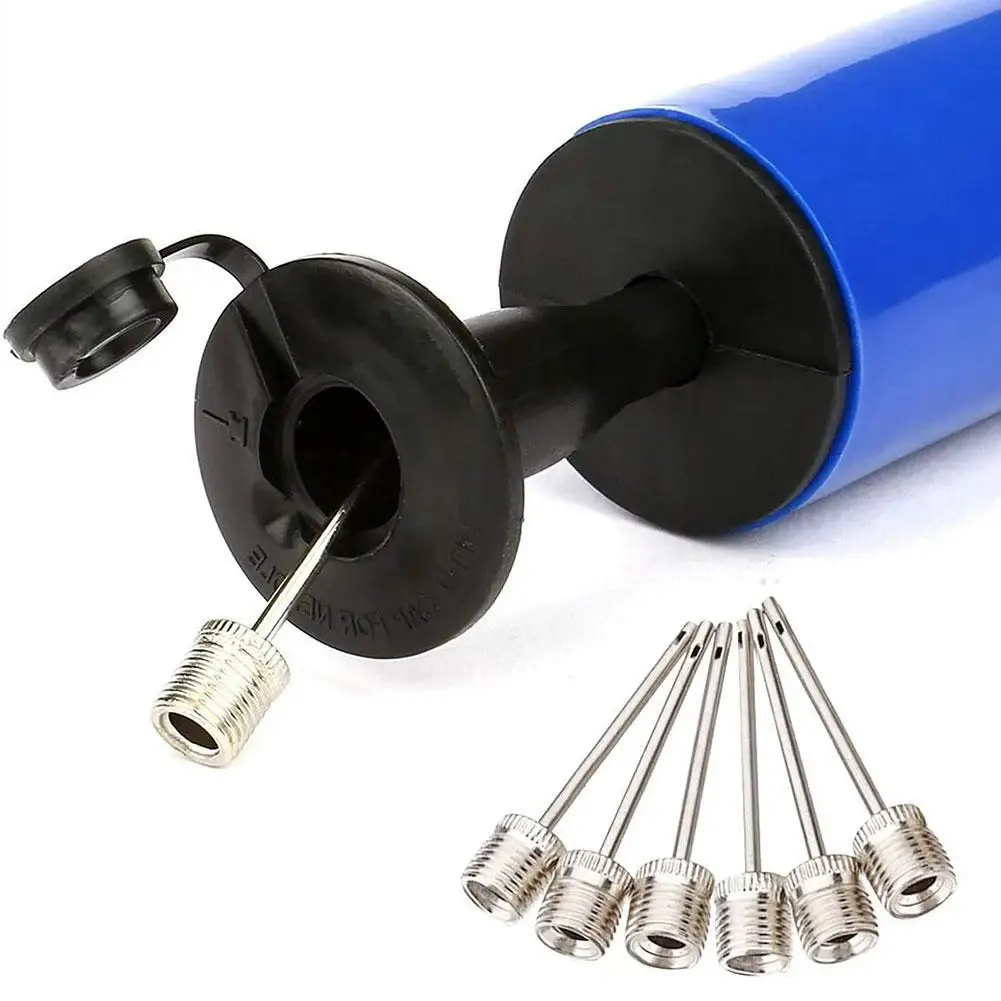 Juego de 10 Bombas de Aire Manuales Portátiles, Mini Inflador con Aguja para Balones de Fútbol, Baloncesto, Voleibol