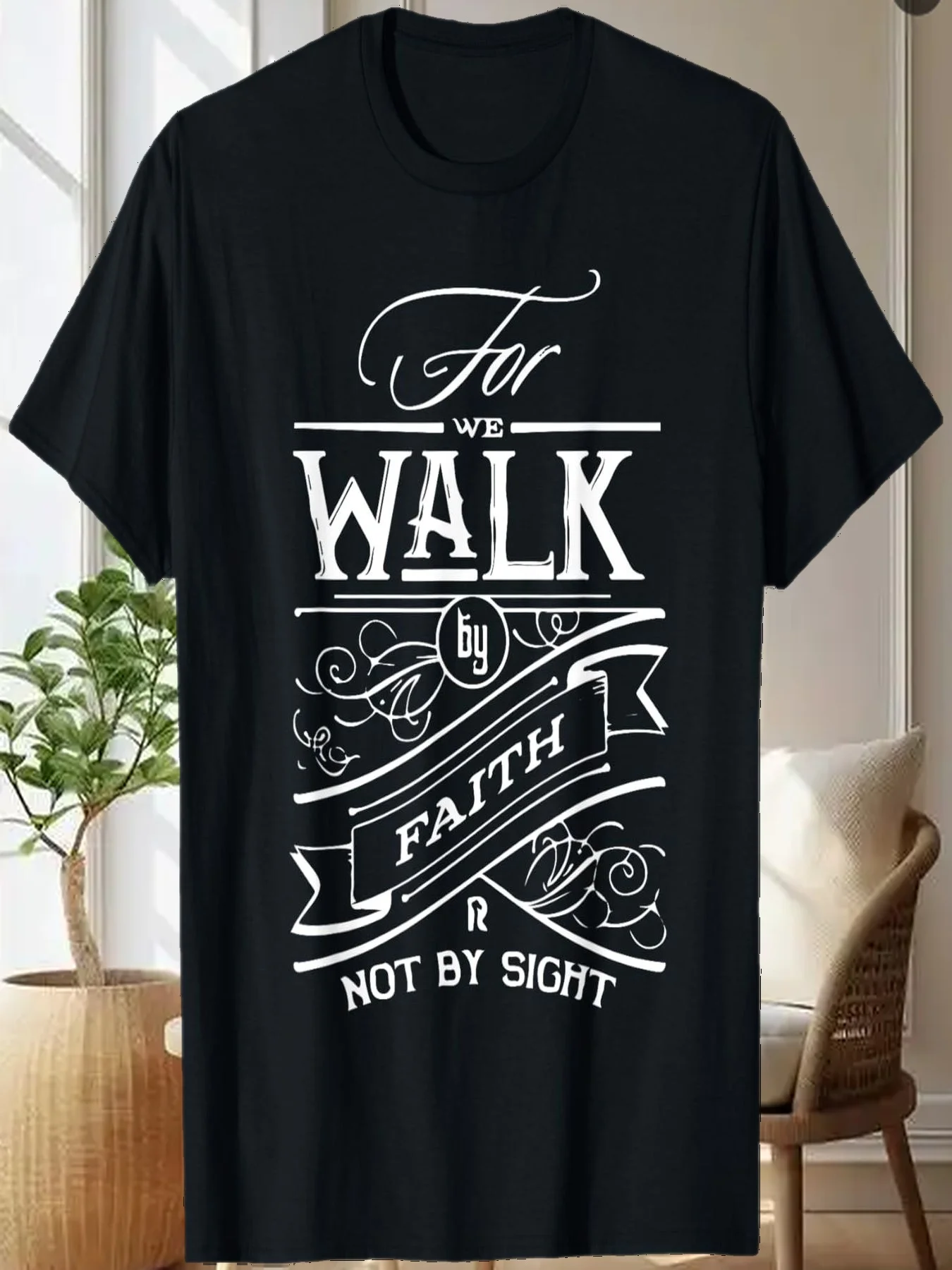

Walk by Faith not by Sight Christian Gift T-Shirt