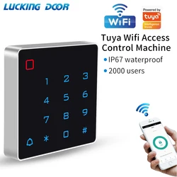 Standalone Support Tuya App Smart Backlit Door Access Control Keypad EM Access Controller RFID Card Wiegand Reader 2000Users