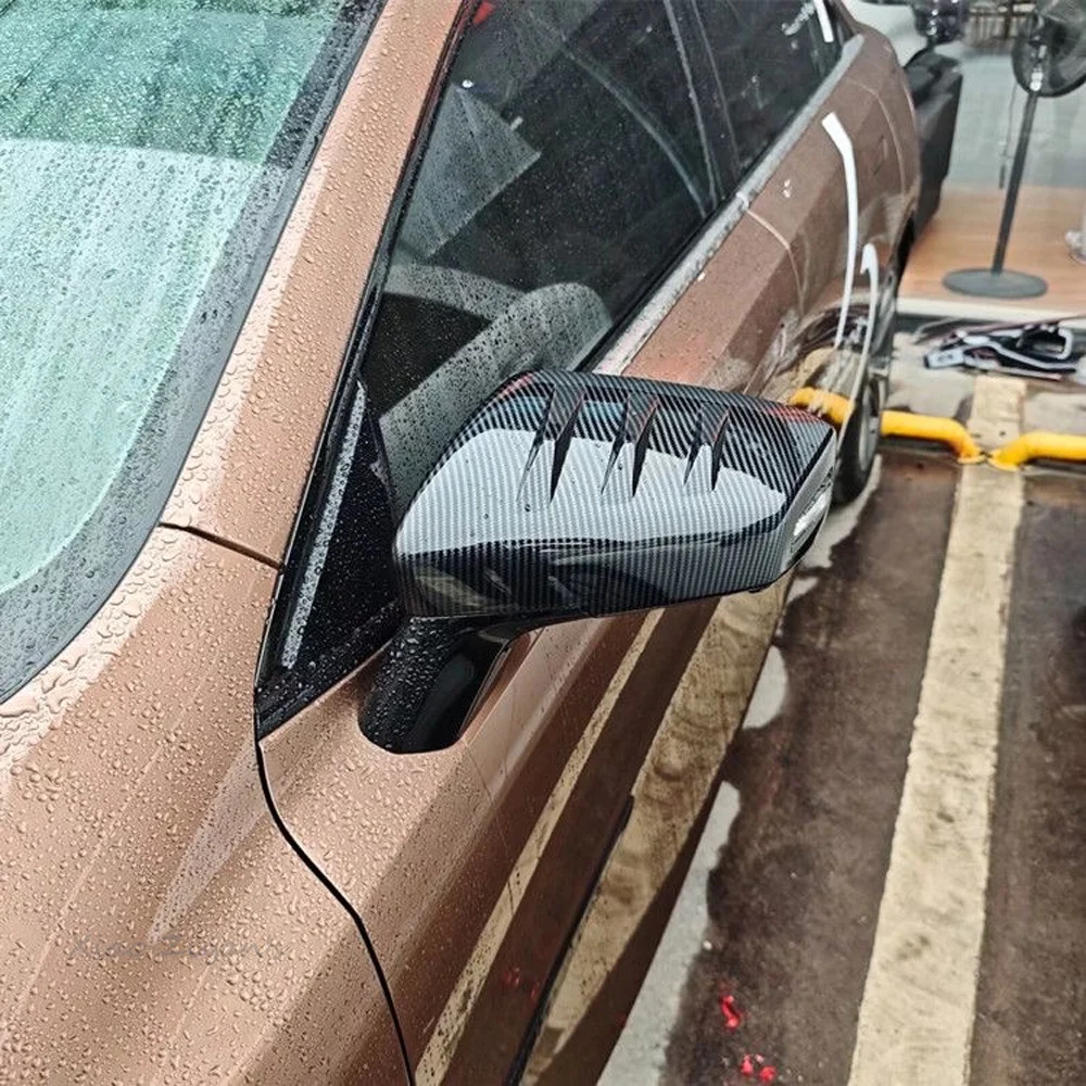 لمازدا 6e EZ-6 J90A 2024 ~ 2026 2025 ألياف الكربون سيارة مرآة الرؤية الخلفية الغطاء الواقي المضادة للخدش تعديل الملحقات #2
