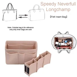 EverToner Felt Handbag Insert Organiser  Tote Bag Organizer for LV Speedy Neverfull Longchamp