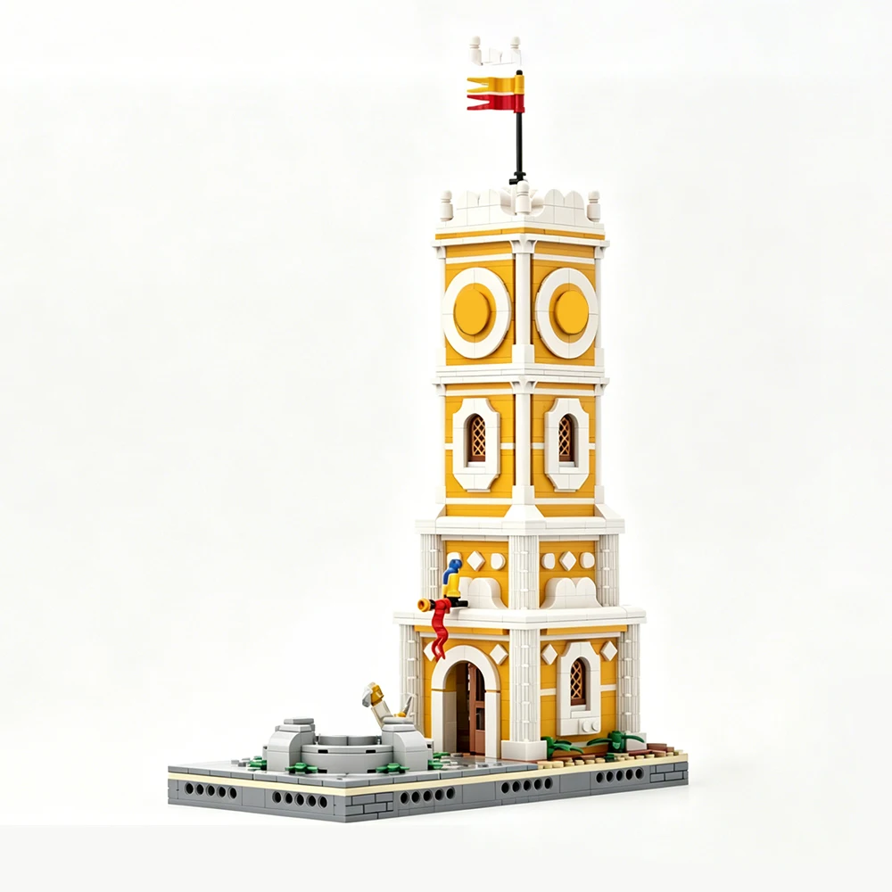 

1023PCS MOC Navigator's Bay Clock Tower Model Building Blocks DIY Modular Construction Assembly Toy Adult Collectible Gift Set