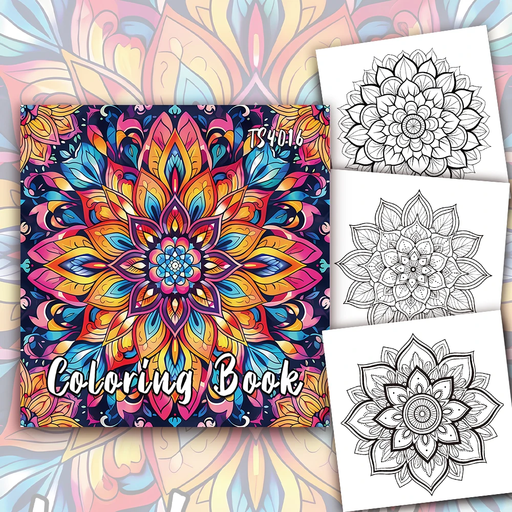 1pc, Teen Colouring Book - 30 Sheet Spiral Colouring Book, 8.3x 8.3 Inches, 100gsm Thick Paper, Christmas, Halloween Gift image 4