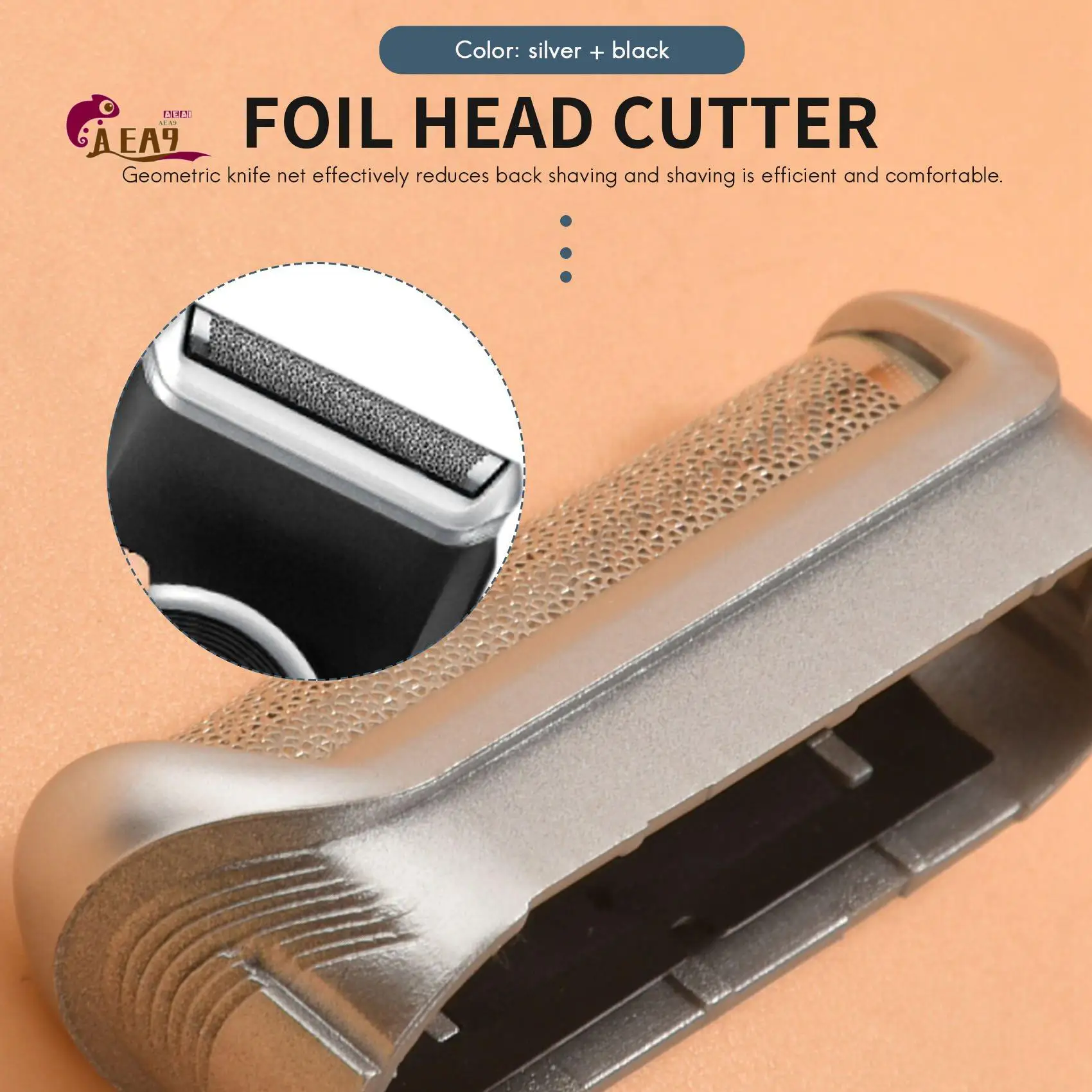 AEA9-5S Shaver Foil Head Cutter For Braun 5S P40 P50 P60 P70 P80 P90 M30 M60 M60S Shaver Foil+Cutter