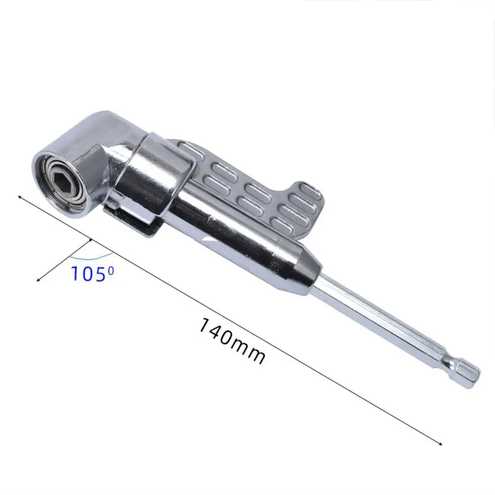 Short/Long Drill Adapter Attachment Magnetic Socket Adjustable Angled Screwdriver Extension Bit Flexible 105/90 Degree